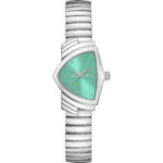 Montre Hamilton Ventura S 24mm Quartz Cadran Turquoise Bracelet Acier