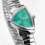 Montre Hamilton Ventura S 24mm Quartz Cadran Turquoise Bracelet Acier – Image 3