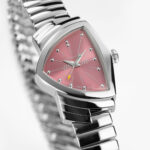 Montre Hamilton Ventura S 24mm Quartz Cadran Rose Bracelet Acier – Image 3