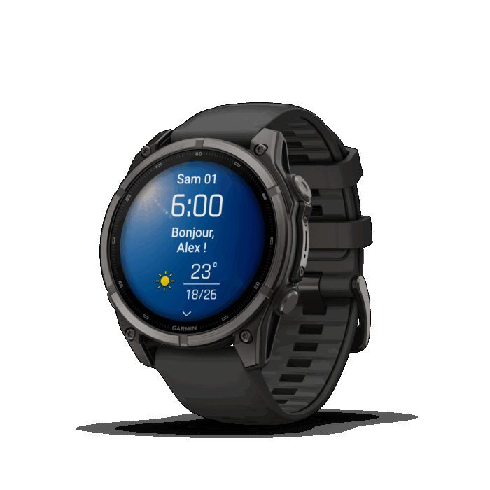 Montre Garmin Fenix 9 47 mm Titane DLC – Image 2