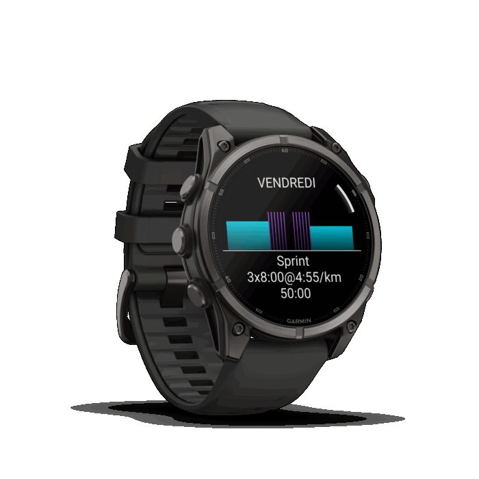 Montre Garmin Fenix 9 47 mm Titane DLC – Image 5