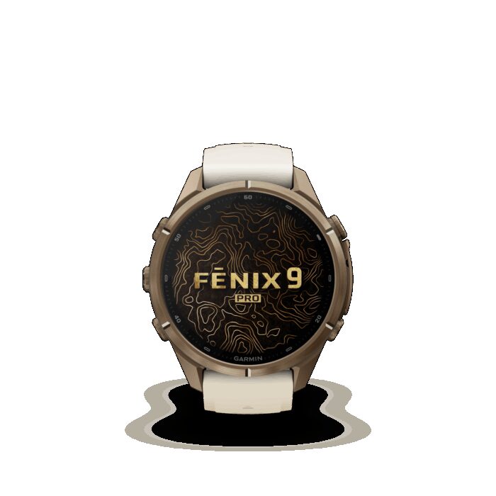 Montre Garmin Fenix 9 Pro 43 mm Titane doré – Image 11