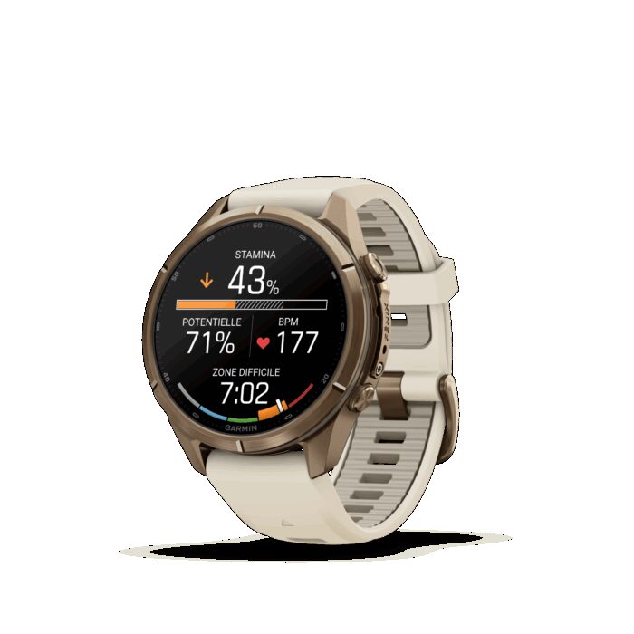 Montre Garmin Fenix 9 Pro 43 mm Titane doré – Image 4