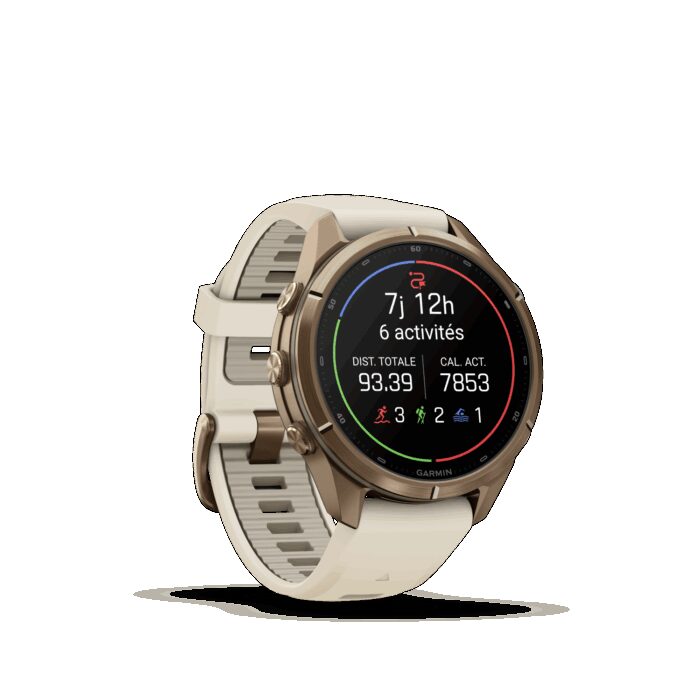 Montre Garmin Fenix 9 Pro 43 mm Titane doré – Image 5