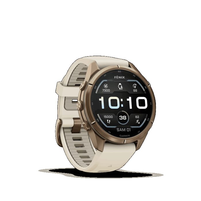 Montre Garmin Fenix 9 Pro 43 mm Titane doré – Image 6