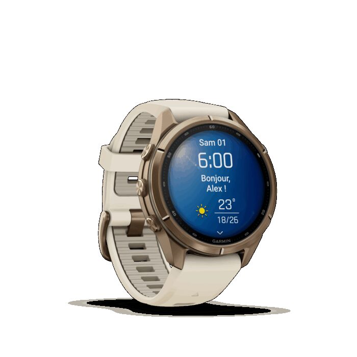 Montre Garmin Fenix 9 Pro 43 mm Titane doré – Image 7