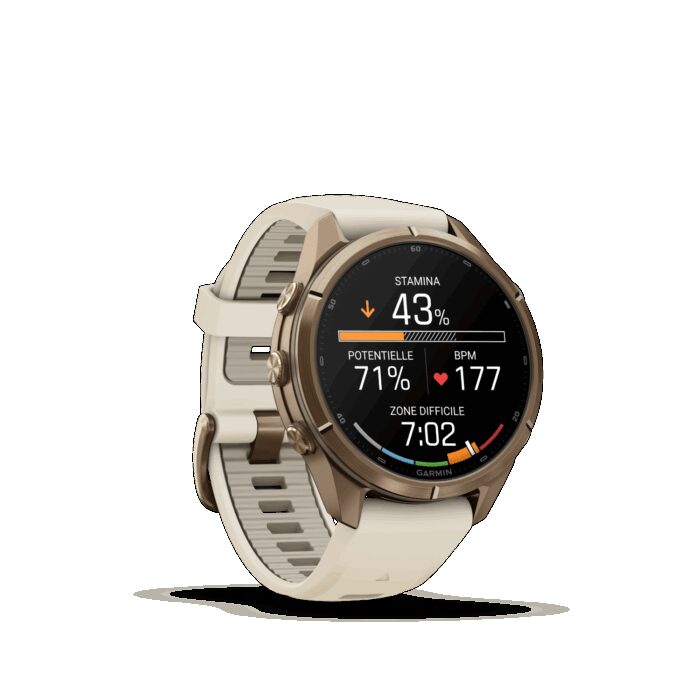 Montre Garmin Fenix 9 Pro 43 mm Titane doré – Image 9