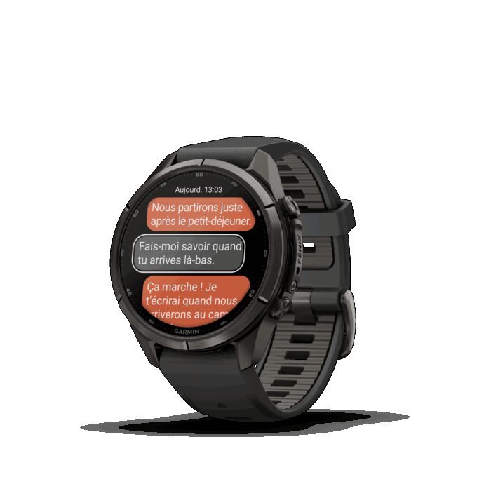 Montre Garmin Fenix 9 Pro inReach 43 mm Titane DLC – Image 2
