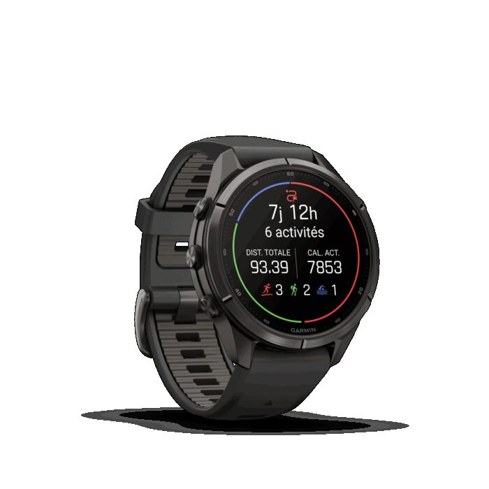Montre Garmin Fenix 9 Pro inReach 43 mm Titane DLC – Image 6