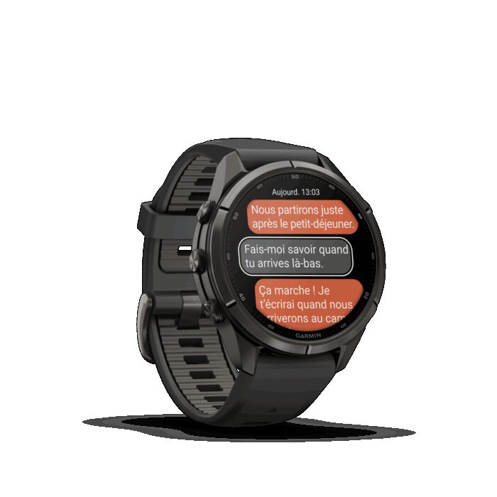 Montre Garmin Fenix 9 Pro inReach 43 mm Titane DLC – Image 8