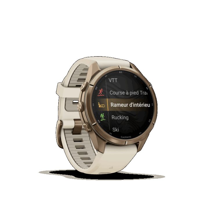 Montre Garmin Fenix 9 Pro inReach 43 mm Titane doré – Image 4
