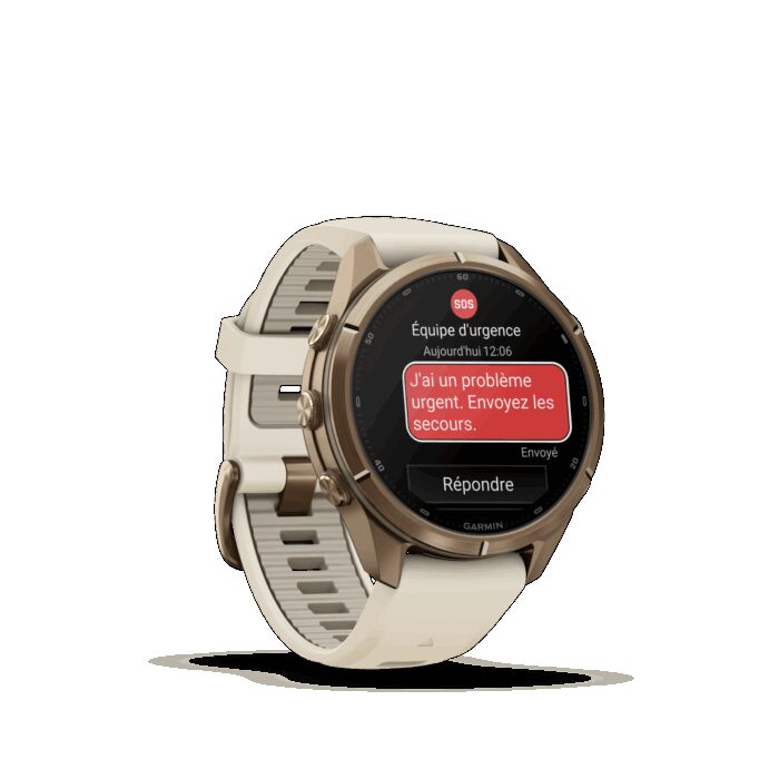 Montre Garmin Fenix 9 Pro inReach 43 mm Titane doré – Image 7