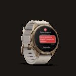 Montre Garmin Fenix 9 Pro inReach 43 mm Titane doré Cuir – Image 12