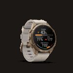 Montre Garmin Fenix 9 Pro inReach 43 mm Titane doré Cuir – Image 13
