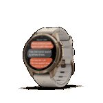 Montre Garmin Fenix 9 Pro inReach 43 mm Titane doré Cuir – Image 4