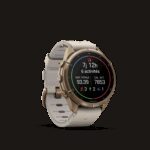Montre Garmin Fenix 9 Pro inReach 43 mm Titane doré Cuir – Image 8
