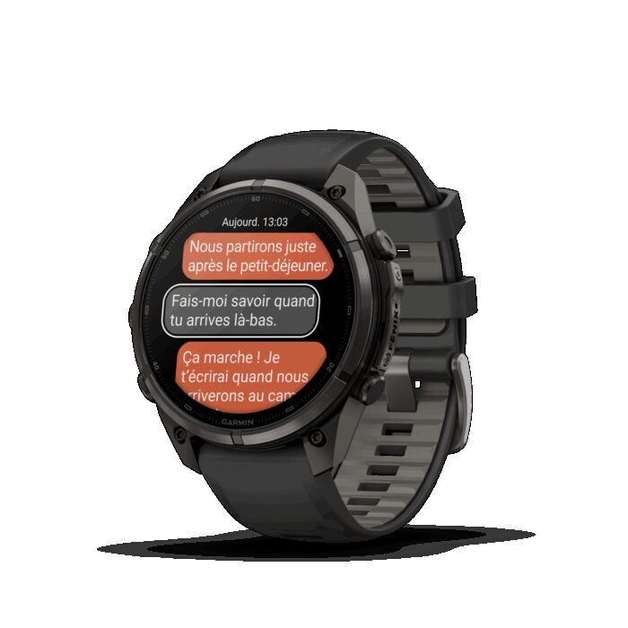 Montre Garmin Fenix 9 Pro inReach 47 mm Titane DLC – Image 2