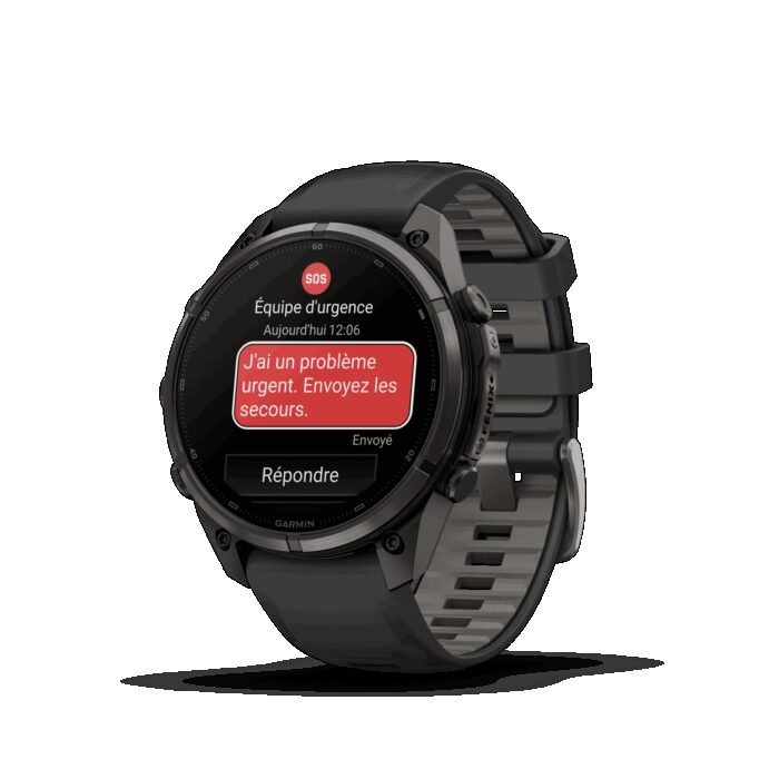 Montre Garmin Fenix 9 Pro inReach 47 mm Titane DLC – Image 3