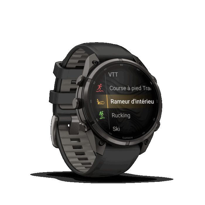 Montre Garmin Fenix 9 Pro inReach 47 mm Titane DLC – Image 5