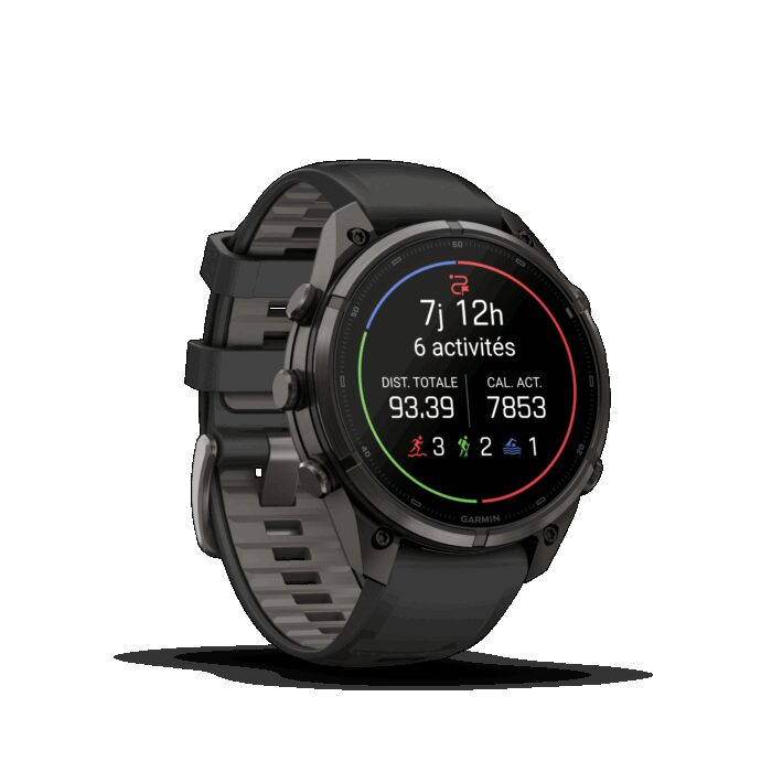 Montre Garmin Fenix 9 Pro inReach 47 mm Titane DLC – Image 6