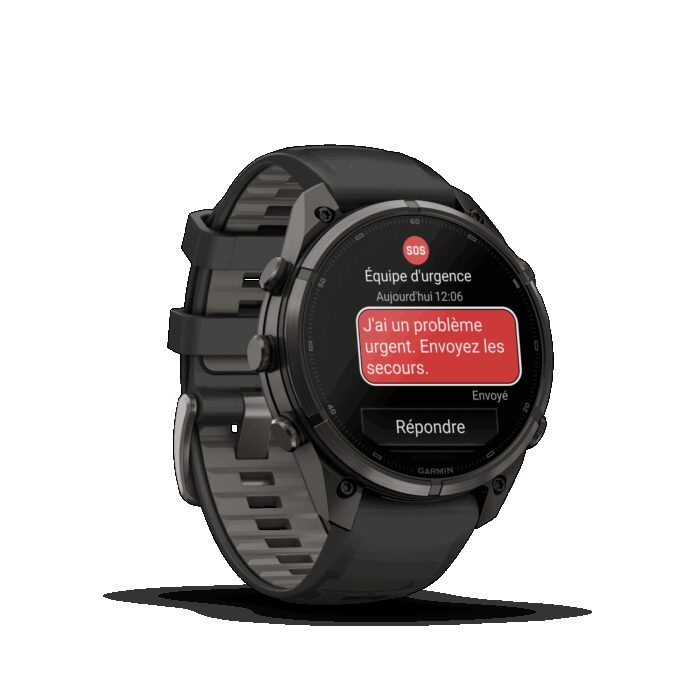 Montre Garmin Fenix 9 Pro inReach 47 mm Titane DLC – Image 9
