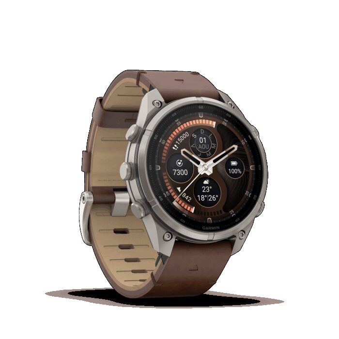 Montre Garmin Fenix 9 Pro inReach 47 mm Titanium Cuir – Image 10