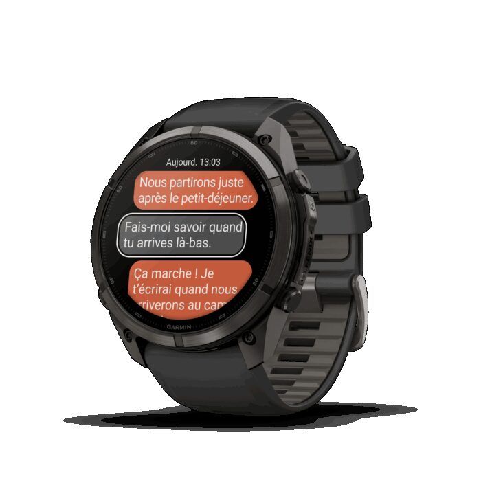 Montre Garmin Fenix 9 Pro inReach 51 mm Titane DLC – Image 2