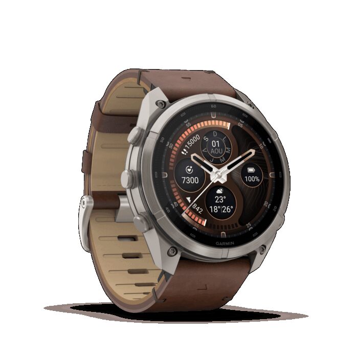 Montre Garmin Fenix 9 Pro inReach 51 mm Titanium Cuir – Image 11