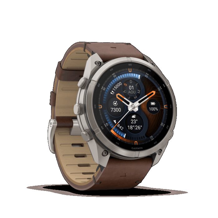Montre Garmin Fenix 9 Pro inReach 51 mm Titanium Cuir – Image 12