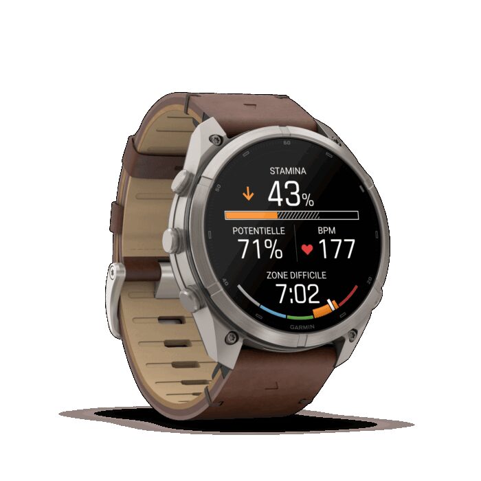 Montre Garmin Fenix 9 Pro inReach 51 mm Titanium Cuir – Image 15