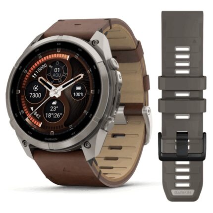 Montre Garmin Fenix 9 Pro inReach 51 mm Titanium Cuir