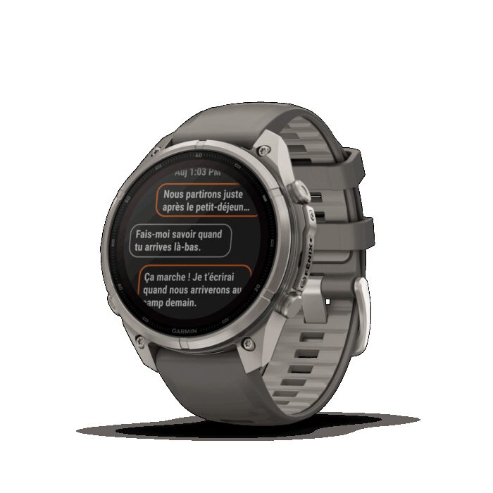 Montre Garmin Fenix 9 Pro Solar inReach 47 mm Titanium – Image 2