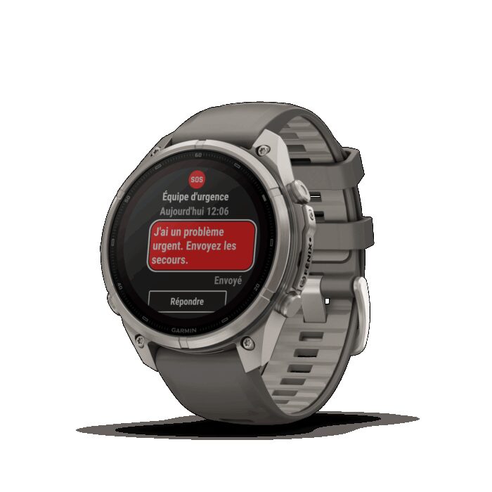 Montre Garmin Fenix 9 Pro Solar inReach 47 mm Titanium – Image 4