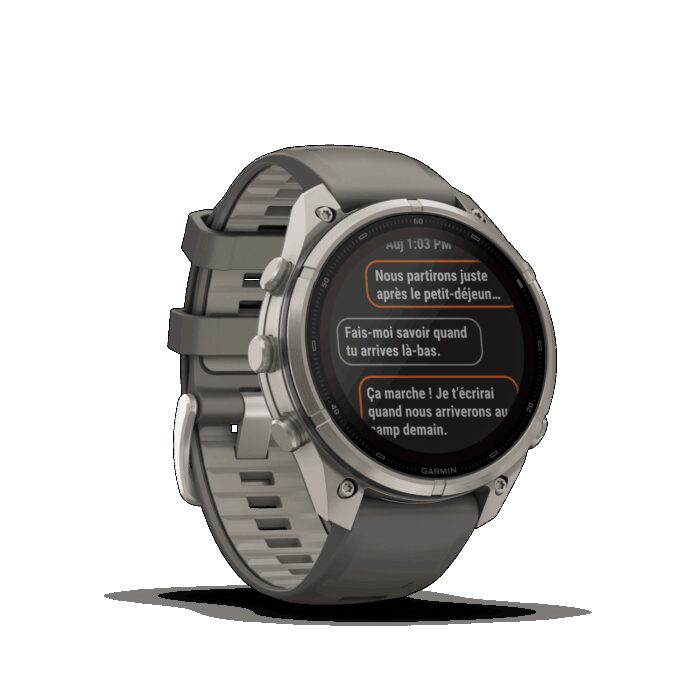 Montre Garmin Fenix 9 Pro Solar inReach 47 mm Titanium – Image 7
