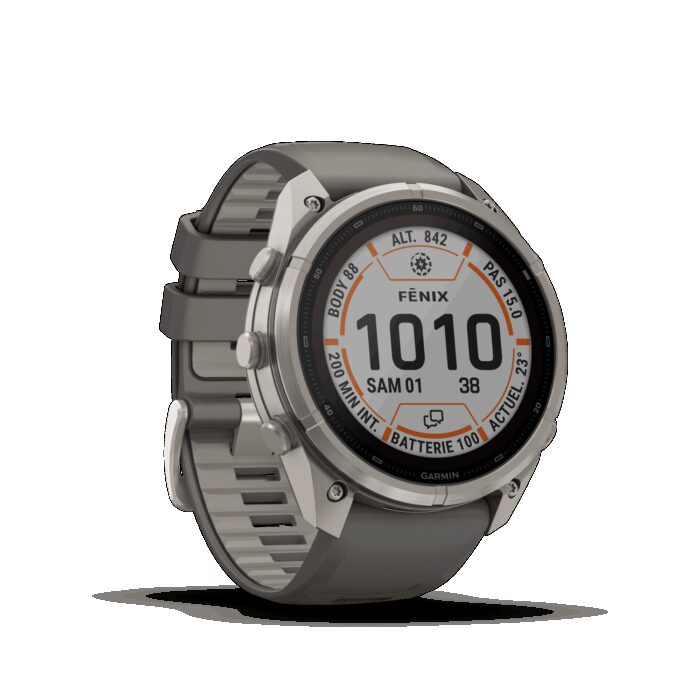 Montre Garmin Fenix 9 Pro Solar inReach 51 mm Titanium – Image 6