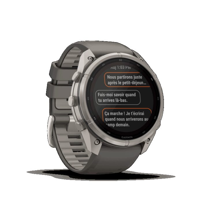 Montre Garmin Fenix 9 Pro Solar inReach 51 mm Titanium – Image 7
