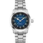 Montre Hamilton Khaki Field Murph Auto 38 mm Cadran Bleu Bracelet Acier
