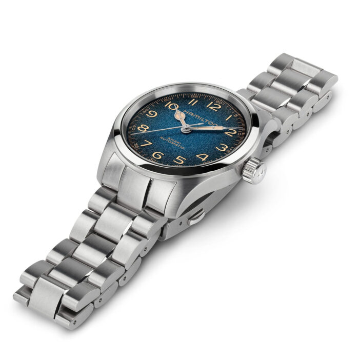 Montre Hamilton Khaki Field Murph Auto 38 mm Cadran Bleu Bracelet Acier – Image 3