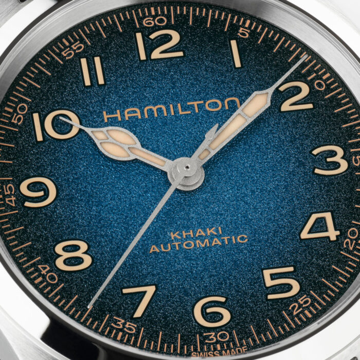 Montre Hamilton Khaki Field Murph Auto 38 mm Cadran Bleu Bracelet Acier – Image 4