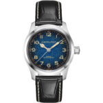 Montre Hamilton Khaki Field Murph Auto 38 mm Cadran Bleu Bracelet cuir